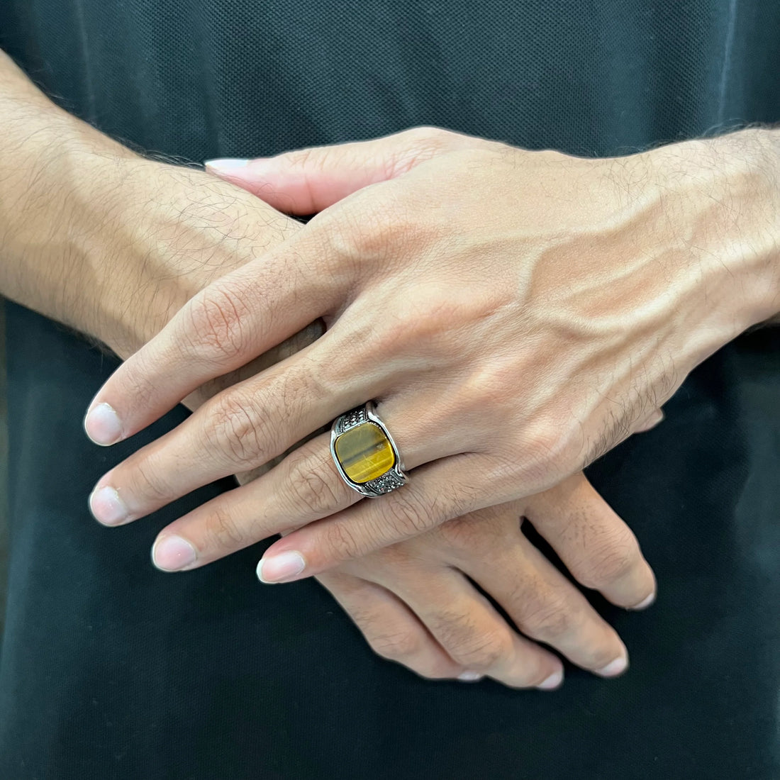 Turkish Onyx Tiger Ring