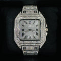 Cartier icedout Watch with sparkling diamond-encrusted face and bracelet by Lamha